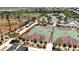 Aerial view of community basketball courts next to other recreation, providing an active lifestyle for residents at 2913 Monate Ct, Henderson, NV 89044