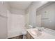 Clean bathroom featuring a tub-shower combo and a neutral color palette at 3060 Tarpon Dr # 102, Las Vegas, NV 89120