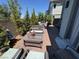 Outdoor patio area with multiple seating arrangements at 3194 Lumassina Way, Henderson, NV 89044