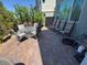 Beautiful brick paved patio with a seating area, great for outdoor relaxation and enjoyment at 3194 Lumassina Way, Henderson, NV 89044