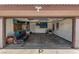 Open garage with ample space and overhead lighting at 5734 Duval Dr, Las Vegas, NV 89156