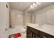 Bathroom featuring double sinks and granite counters at 8176 Duncan Peak Ct, Las Vegas, NV 89139