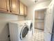 Laundry room featuring cabinets and appliances at 8220 Desert Beach Dr, Las Vegas, NV 89128