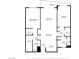 Layout of this home showcasing a large balcony, two bedrooms, and generous living spaces at 8255 Las Vegas Blvd # 1905, Las Vegas, NV 89123