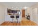 Modern kitchen with stainless steel appliances and stylish breakfast bar at 8255 Las Vegas Blvd # 1905, Las Vegas, NV 89123