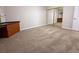 Bedroom with carpet, built-in desk and a mirrored closet at 904 Swift Bear St, Henderson, NV 89002