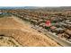 Wide aerial view showcasing a dense suburban neighborhood at 9163 W Torino Ave, Las Vegas, NV 89148