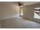 Bedroom with ceiling fan and window at 925 Scarlet Haze Ave, Las Vegas, NV 89183