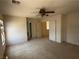 Bedroom features ceiling fan, closet and multiple doors at 925 Scarlet Haze Ave, Las Vegas, NV 89183