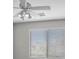 Bedroom features a ceiling fan and window with blinds at 9625 Gatesville Ave, Las Vegas, NV 89148