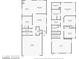 Complete floorplan featuring both upstairs and downstairs layouts at 11755 Garland Grove Ln, Las Vegas, NV 89183