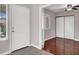 Bedroom featuring wood-look flooring and a closet with sliding doors at 118 Westin Ln, Henderson, NV 89002