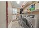 Convenient laundry room equipped with modern washer and dryer, sink and storage at 1999 Oliver Springs St, Henderson, NV 89052