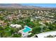 Overhead view featuring community pool and nearby recreation facilities for residents and their families at 2113 Scarlet Rose Dr, Las Vegas, NV 89134