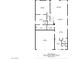 A black and white floorplan showing the first floor, including the kitchen and garage at 2577 Tolmezzo St, Henderson, NV 89044