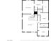 Black and white floorplan of the home highlighting room placement on both floors at 2577 Tolmezzo St, Henderson, NV 89044