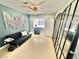 Bedroom features a decorative wall hanging and contemporary decor, perfect for a modern living space at 3329 Hidden Ridge St, Las Vegas, NV 89129