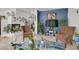 Comfortable living area with cozy seating, a fireplace, and bright decor at 3389 Commendation Dr, Las Vegas, NV 89117