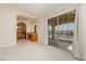 Bedroom access to private balcony with lovely views and a vanity area at 4620 N Tee Pee Ln, Las Vegas, NV 89129