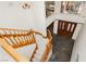Elegant entryway featuring soaring ceilings, stone floors, and wood staircase at 4620 N Tee Pee Ln, Las Vegas, NV 89129