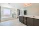 Modern bathroom featuring a tub, shower, and double vanity sink at 5660 Oasis Ridge St, North Las Vegas, NV 89031