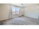 Bedroom with a big window, carpet and space for creative design at 5660 Oasis Ridge St, North Las Vegas, NV 89031