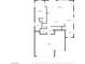 Detailed first floor plan showing kitchen, living room, garage, dining, bathrooms, and bedrooms at 5660 Oasis Ridge St, North Las Vegas, NV 89031
