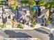An aerial perspective displays a tranquil backyard with a refreshing pool at 6909 Fruit Flower Ave, Las Vegas, NV 89130