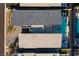 Birds-eye view of the property showing pool, patio and roofline at 794 Willits St, Las Vegas, NV 89138