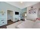 Colorful bedroom with desk, shelving, and cozy daybed, perfect for relaxing or studying at 9303 Gilcrease Ave # 2234, Las Vegas, NV 89149