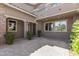Inviting front porch with brick pavers leading to the front door and providing ample space at 12269 Catanzaro Ave, Las Vegas, NV 89138