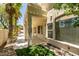 Covered patio providing shade and elegant architectural details at 1813 Francisco Peak Pl, Las Vegas, NV 89128
