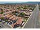 Wide aerial view of the neighborhood, showcasing the community layout and nearby amenities at 3937 Country Lights St, Las Vegas, NV 89129