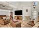 Bright living room with high ceilings and modern decor at 3937 Country Lights St, Las Vegas, NV 89129