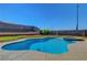 Inviting backyard pool and spa with clear blue water, perfect for relaxing and entertaining at 3937 Country Lights St, Las Vegas, NV 89129