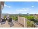 Enjoy the view from this spacious balcony featuring cozy seating arrangements at 4 Via Vittorio Pl, Henderson, NV 89011