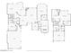 Floor plan of the home features a kitchen, living room, primary suite, and garage on the first floor at 4 Via Vittorio Pl, Henderson, NV 89011