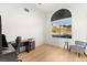 Bright, spacious office area boasts a desert view, desk and chair at 4 Via Vittorio Pl, Henderson, NV 89011