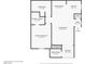 Detailed floor plan showcasing the layout of the primary bedroom, kitchen and living room at 4050 Pacific Harbors Dr # 127, Las Vegas, NV 89121