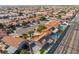 Scenic aerial shot of a residential neighborhood with tree-lined streets and beautiful homes at 5417 Bible Cir, North Las Vegas, NV 89031