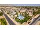 Extensive overhead shows property nestled in a quiet desert community near open desert landscape at 5515 N Campbell Rd, Las Vegas, NV 89149