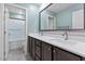 Bathroom featuring double sinks, modern vanity, and a shower-tub combination at 816 Stannard Ct, Henderson, NV 89052