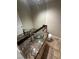 Bathroom with glass bowl sink on marble counter, wood cabinet, and tile floor at 8761 Rainbow Ridge Dr, Las Vegas, NV 89117