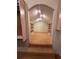 Spacious walk-in closet with built-in shelving and a unique architectural design, providing ample storage at 8761 Rainbow Ridge Dr, Las Vegas, NV 89117