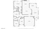 Detailed floor plan showing the layout of the home, including room dimensions and overall structure at 920 Serpentina Ave, Las Vegas, NV 89123