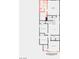 Detailed floorplan showcasing the layout of the upper floor, including the bedrooms, bathrooms, and loft at 9564 Hinson St, Las Vegas, NV 89102