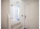 Welcoming entryway featuring tiled steps, a bright white door, and an open doorway view at 10414 Midseason Mist St, Las Vegas, NV 89183