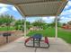 Inviting community park area featuring a picnic shelter, tables, and convenient barbecue grill at 1631 Desert Path Ave, North Las Vegas, NV 89032