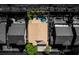 Aerial view of the property showcasing the pool and surrounding landscape at 1779 Antelope Valley Ave, Henderson, NV 89012