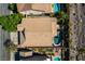 Aerial view of the property showcasing the pool and surrounding landscape at 1779 Antelope Valley Ave, Henderson, NV 89012